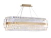 Миниатюра фото подвесная люстра newport 10242/120 oval brass м0066145 | 220svet.ru