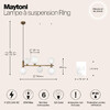 Миниатюра фото подвесной светильник maytoni ring mod013pl-06bs1 | 220svet.ru