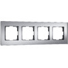 Миниатюра фото рамка из стекла на 4 поста werkel senso soft-touch w0043106 | 220svet.ru
