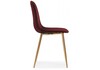 Миниатюра фото стул dabl wine red / gold | 220svet.ru
