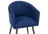 Миниатюра фото стул woodville валета темно-синий / черный 504203 | 220svet.ru