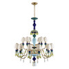 Миниатюра фото подвесная люстра loft it grace 10203/12+6 green | 220svet.ru