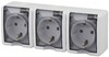 Миниатюра фото розетка эра 3х2p+e ip54 со шторками 16a 250v 11-2406-01 б0020722 | 220svet.ru