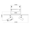 Миниатюра фото светодиодный спот moderli right v5044-2wl | 220svet.ru