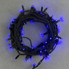 Миниатюра фото гирлянда нить 10м синяя 220в, 100 led, провод черный каучук, ip65 ltc ll100-1-2b | 220svet.ru