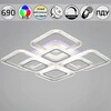 Миниатюра фото светильник потолочный reluce 09838-0.3-4+4b cr (rgb) | 220svet.ru