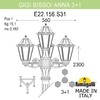 Миниатюра фото садово-парковый фонарь fumagalli gigi bisso/anna 3+1 e22.156.s31.ayf1r | 220svet.ru
