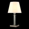 Миниатюра фото настольная лампа crystal lux nicolas lg1 nickel/white | 220svet.ru