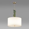 Миниатюра фото подвесная люстра odeon light modern 5425/3 золотой-зеленый | 220svet.ru