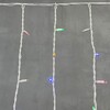 Миниатюра фото гирлянда бахрома 3,2 x 0,9 м разноцветная 220в, 168 led, провод белый каучук, ip65 ltc ll168-8-2m | 220svet.ru