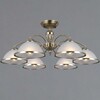 Миниатюра фото потолочная люстра illumico il0596-6csq-25 ab arezzo | 220svet.ru