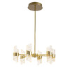 Миниатюра фото подвесная светодиодная люстрана штанге delight collection md23001022-6a gold | 220svet.ru