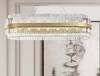 Миниатюра фото подвесная люстра newport 10242/120 oval brass м0066145 | 220svet.ru