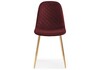 Миниатюра фото стул dabl wine red / gold | 220svet.ru