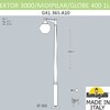 Миниатюра фото парковый фонарь fumagalli ektor 3000 midipilar/globe 400 modern 1l g41.365.a10.aye27 | 220svet.ru