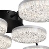 Миниатюра фото потолочная светодиодная люстра с пультом ду lumion didana 8236/6cl черный | 220svet.ru