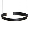 Миниатюра фото подвесной светодиодный светильник loft it ring 10025/400 black | 220svet.ru