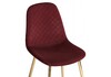 Миниатюра фото стул dabl wine red / gold | 220svet.ru