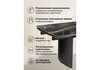 Миниатюра фото керамический стол раскладной woodville маре 200(260)х100х77 neodom titanium lawa nero / черный 588045 | 220svet.ru