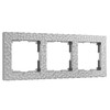Миниатюра фото рамка из поликарбоната на 3 поста werkel hammer серебряный w0032406 | 220svet.ru