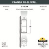 Миниатюра фото светильник уличный настенный fumagalli franca 90-2l wall  3a7.003.000.axu2l | 220svet.ru