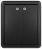 Миниатюра фото выключатель эра эксперт 11-1205-05 двойной с подсветкой ip20 10ах-250в оу антрацит б0063021 | 220svet.ru