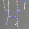 Миниатюра фото гирлянда бахрома 3,1 x 0,5 м разноцветная 220в, 120 led, провод белый каучук, ip65 ltc ll120-8-2m | 220svet.ru