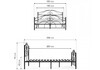 Миниатюра фото двуспальная кровать woodville морика черная 482082 180х200 | 220svet.ru