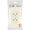 Миниатюра фото розетка эра arktik 16-2107-02 без заземления двойная 2x2p 16а-250в слоновая кость б0071682 | 220svet.ru