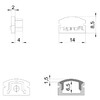 Миниатюра фото заглушка deko-light end cap f-au-01-08 set 2 pcs 978500 | 220svet.ru