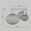 Миниатюра фото потолочный светильник maytoni reels mod268cl-03g | 220svet.ru