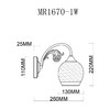 Миниатюра фото бра myfar nika mr1670-1w | 220svet.ru