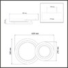 Миниатюра фото потолочный свеодиодный светильник с пультом ду sonex sunny 7733/80l белый | 220svet.ru