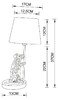Миниатюра фото настольная лампа arte lamp gustav a4420lt-1go | 220svet.ru