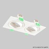 Миниатюра фото встраиваемый светильник crystal lux clt 002c2 wh v2 | 220svet.ru