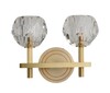 Миниатюра фото бра inodesign rh wall double gold 44.2520 | 220svet.ru