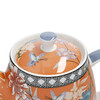 Миниатюра фото чайник bell london pottery 1л с коралловым цветочным рисунком kitchen craft | 220svet.ru