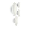 Миниатюра фото потолочный светильник ideal lux smarties pl3 d60 bianco | 220svet.ru