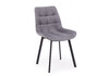 Миниатюра фото стул на металлокаркасе woodville челси п темно-серый (zd 995) / черный np 632459 | 220svet.ru