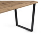 Миниатюра фото стол деревянный woodville лота лофт 120 25 мм дуб вотан / матовый черный 489609 | 220svet.ru