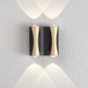 Миниатюра фото настенный светодиодный светильник crystal lux clt 022w2 bl-go 4000k | 220svet.ru