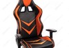 Миниатюра фото компьютерное кресло racer черное / оранжевое | 220svet.ru