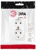 Миниатюра фото розетка эра серия 12 12-2106-01м 2x2p+e schuko 16а-250в белый матовый б0065721 | 220svet.ru