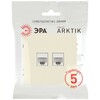 Миниатюра фото розетка эра arktik 16-3108-02 информационная двойная 2xrj45 слоновая кость б0070485 | 220svet.ru