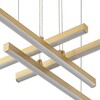 Миниатюра фото подвесной светодиодный светильник indigo paralleli 14017/4p gold v000086l | 220svet.ru
