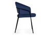 Миниатюра фото стул на металлокаркасе woodville лео синий brandy light 8 / черный 592483 | 220svet.ru