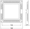 Миниатюра фото встраиваемый светильник deko-light led panel square 15 565157 | 220svet.ru