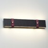 Миниатюра фото настенный светодиодный светильник odeon light hightech 6629/25wl бордовый/черный | 220svet.ru
