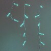Миниатюра фото гирлянда бахрома с колпачком 3,1 x 0,5 м аква 220в, 120 led, провод прозрачный пвх, ip65 ltc pil120cap-10-2a | 220svet.ru