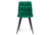 Миниатюра фото стул woodville чилли к зеленый / черный 502059 | 220svet.ru